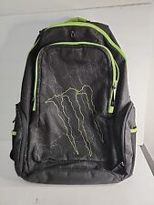 Monster Energy Drink Bolsa Promocional para Laptop Mochila Bolsa de Livro Usada Preta Verde comprar usado  Enviando para Brazil