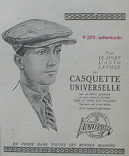 Publicite casquette universell d'occasion  Cires-lès-Mello