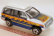 RealToy 1993-1995 Jeep Grand Cherokee ZJ Silver/Blue/Flames SUV escala 1:64 segunda mano  Embacar hacia Mexico