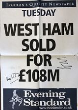 West ham signed for sale  BRENTWOOD