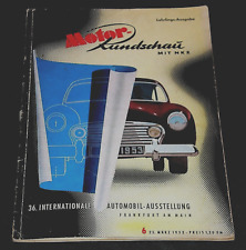 Motor Rundschau 06/53 Sonderheft IAA 1953,Borgward 2400,BMW 501,Porsche-Rennspor na sprzedaż  Wysyłka do Poland
