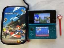 Nintendo 3DS azul água TESTADO!! Estojo e estilista Pokémon e Zelda Four Swords comprar usado  Enviando para Brazil