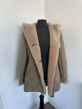 hooded sheepskin coat for sale  HYDE