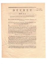 Rare document 1793 d'occasion  France