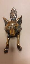 Victorian brass fox for sale  TAUNTON