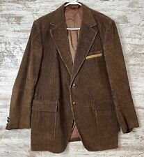 Jaqueta blazer Garrison Park vintage marrom veludo 22 1/2 pol. peito adulto masculina  comprar usado  Enviando para Brazil