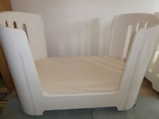 bloom luxo coconut white cot bed, in very good condition &bloom spring mattress  for sale  LONDON