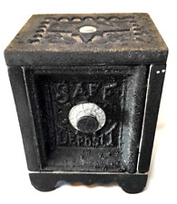 Banco de moedas antigo de ferro fundido da década de 1890 combinação "depósito seguro" ~Pat. 24 de agosto de 1897~ comprar usado  Enviando para Brazil