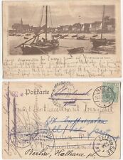AK Gruss aus Hela Danzig Pommern mit Kirche u. Strand Nachsendekarte 1903 gebraucht kaufen  Hagenburg