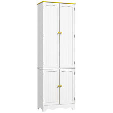 HOMCOM Freestanding Kitchen Cupboard 4-Door Storage Cabinet, Used for sale  Shipping to South Africa
