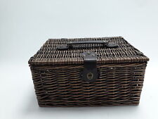 Marks & Spencer M&S Luxury Wicker Hamper Picnic Basket - Brown Home Storage Used for sale  Shipping to South Africa