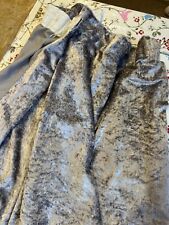 Used, Silver Grey Lined Crushed Velvet Pencil Top Curtains Pair 105x133cm Each B&M for sale  Shipping to South Africa