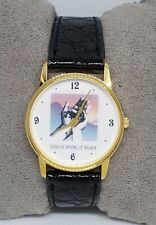 Relógio analógico masculino Image Watch Co. EUA religioso "Deus está fazendo de novo" D3, usado comprar usado  Enviando para Brazil