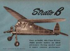 Usado, Avião classe B FF 1946 como construir PLANOS folheto de concurso STRATO comprar usado  Enviando para Brazil