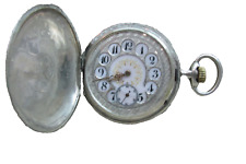 Reloj de bolsillo Longines 925 c1889 plateado y dorado tipo teléfono ¡Raro!, usado segunda mano  Argentina 