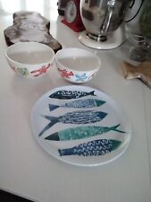 Melamine plate bowls for sale  MALPAS