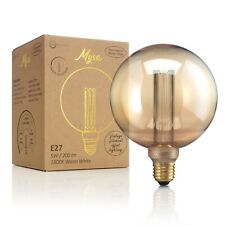 Auraglow Mysa LED Light Bulb Vintage Retro Edison Decorative E27 G125 Globe for sale  Shipping to South Africa