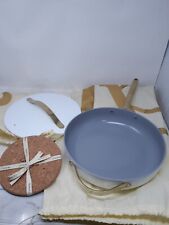 Usado, Sartén salteada de cerámica gris alcaravea con tapa (4,5 cuartos cuadrados, 11,8") segunda mano  Embacar hacia Argentina