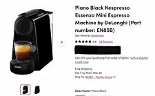 Nespresso delonghi black d'occasion  Expédié en Belgium