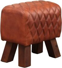 Leather round footstool for sale  Shipping to Ireland