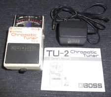 Pedal de efeitos de guitarra Boss TU-2 afinador cromático com adaptador CA e manual comprar usado  Enviando para Brazil