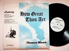 Disco de vinil gospel Charlotte NC Thomas Moore How Great Thou Art LP ASSINADO comprar usado  Enviando para Brazil