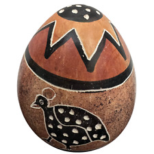 Arte de huevo de codorniz aborigen australiano pintado y grabado/tallado a mano, usado segunda mano  Embacar hacia Argentina