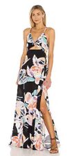 Maaji x Revolve Artistic Flower Aurora Dress Sz M Cutout Maxi Slit Summer for sale  Shipping to South Africa