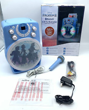 Disney Frozen 2 Bluetooth CDG máquina de karaokê com LED discoteca festa e microfone comprar usado  Enviando para Brazil