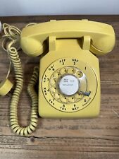 Vintage 1970s Yellow Bell System Western Electric Rotary Dial Phone Used for sale  Shipping to South Africa