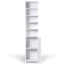 72" H Bathroom Free Standing Floor Storage Shelving Cabinet HW66093WH for sale  Shipping to South Africa
