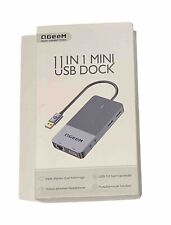 QGeeM 11 em 1 mini dock USB, docking station USB 3.0, hub USB de tela tripla, usado comprar usado  Enviando para Brazil