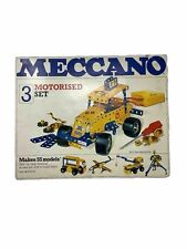 Vintage Meccano Motorised Set 3 & Book of Models - Untested for sale  Shipping to South Africa