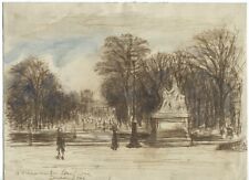 Jardin tuileries dessin d'occasion  Anet