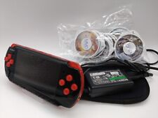 Sistema portátil Sony PSP 3000 pacote econômico preto e vermelho com softwares Randam 5 comprar usado  Enviando para Brazil