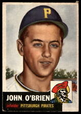 1953 Topps #223 John O'Brien Pittsburgh Pirates VG-VGEX SET BREAK!, used for sale  Shipping to South Africa
