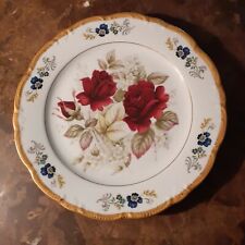 Assiette porcelaine roses d'occasion  Igny