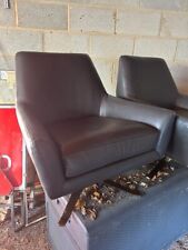 West elm leather for sale  CHIPPING NORTON