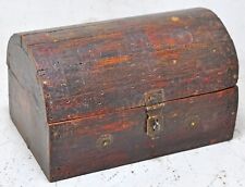 Caixa de armazenamento vintage de madeira meia redonda original antiga feita à mão comprar usado  Enviando para Brazil