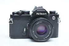 Cámara réflex con película FM Nikon con lente PANQUEQUE SERIE E 50 MM F1,8 AiS, usado segunda mano  Embacar hacia Argentina