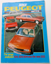 Peugeot range autocar for sale  BRIDGWATER