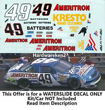 NASCAR DECALQUE #49 BATERIAS AMERITRON 1992 CHEVROLET LUMINA STANELY SMITH 1/24 comprar usado  Enviando para Brazil