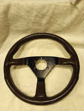 MOMO RACE TYP V 35 KBA 70068 GENUINE LEATHER STEERING WHEEL Brown 6 bolt, used for sale  Shipping to South Africa