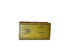 Vintage Bell Systems Terminal Letter Stamping Set, CONJUNTO COMPLETO comprar usado  Enviando para Brazil