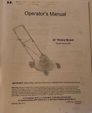 Operator manual mtd for sale  Muskego