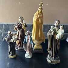 Estatuas/figuras religiosas cristianas católicas de colección, lote de 5 - (Fátima tal cual) segunda mano  Embacar hacia Argentina