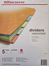 Unpunched part dividers for sale  LEICESTER