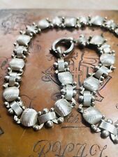 VINTAGE  VICTORIAN STYLE SILVER BOOKCHAIN/ NECKLACE 36 CM LONG 0RNATE, used for sale  Shipping to South Africa