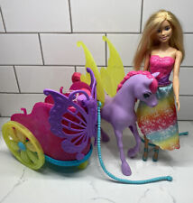 Barbie Dreamtopia Fantasy Pegasus Horse Chariot  Carriage set & Barbie Doll for sale  Shipping to South Africa