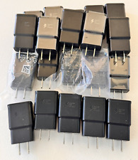 Lote de 20 Cargadores de pared rápidos adaptativos USB Samsung FABRICANTE DE EQUIPOS ORIGINALES Adaptadores de alimentación negros segunda mano  Embacar hacia Argentina